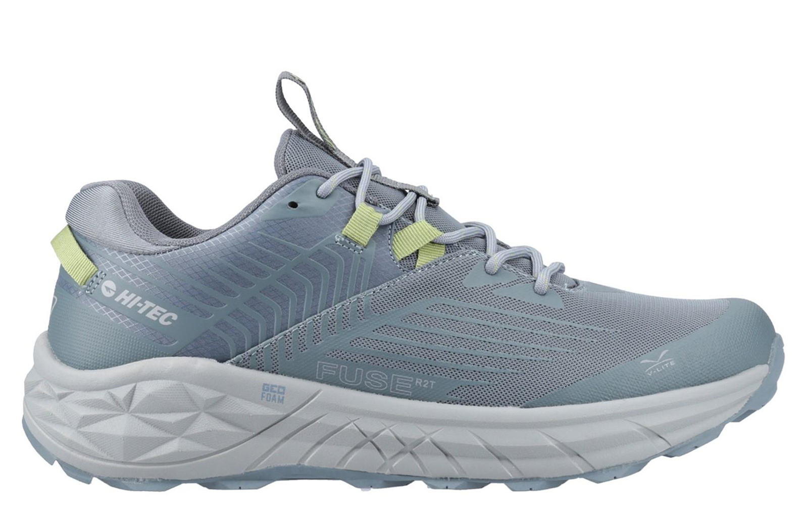 Hi-Tec Fuse Trail Low Polyester Mesh Heren Donker Lei/Stormachtig Weer Sneakers