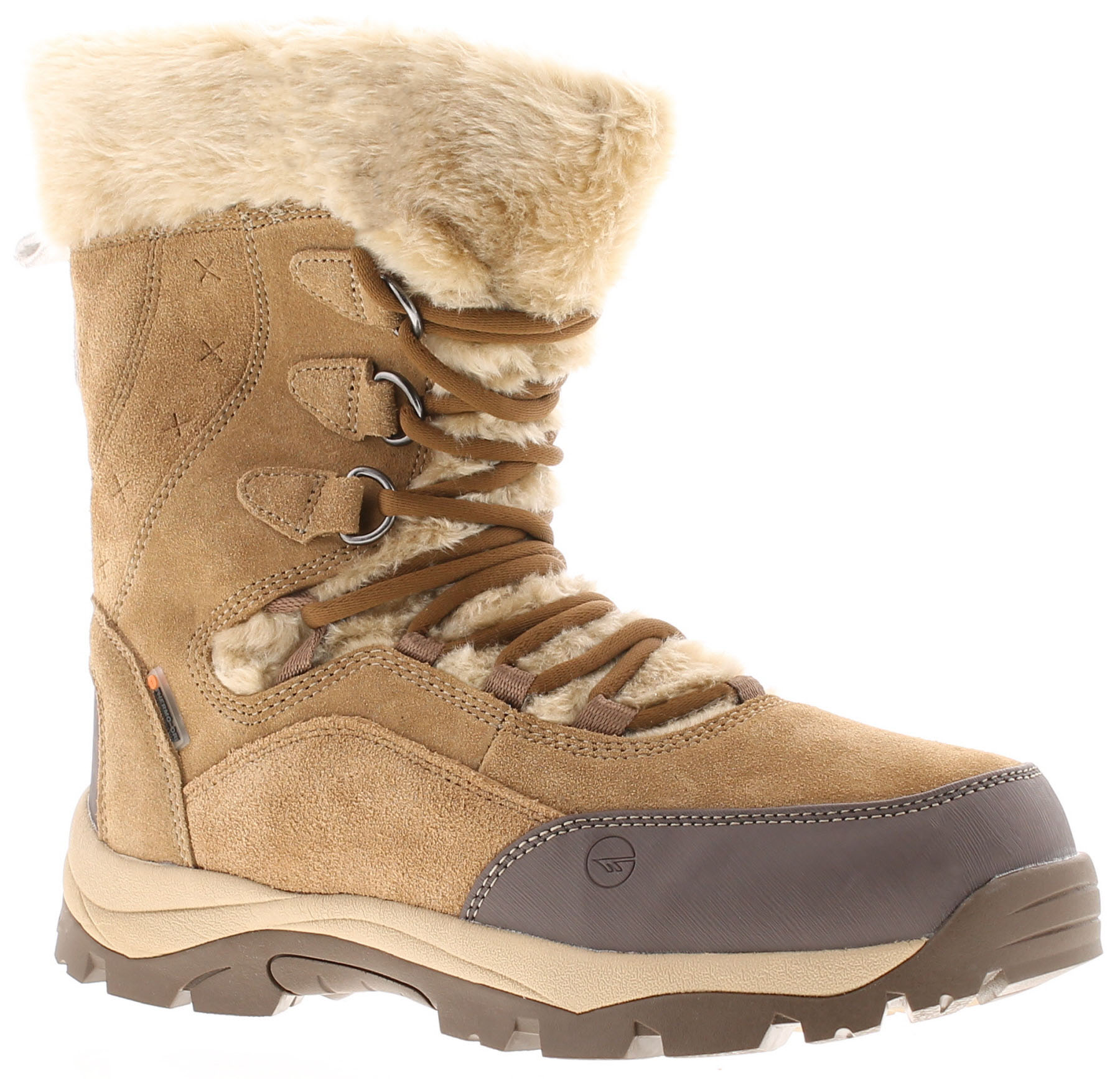 Hi-Tec Mortiz 200 Leren Wandelschoenen Voor Dames In Lichtbruin