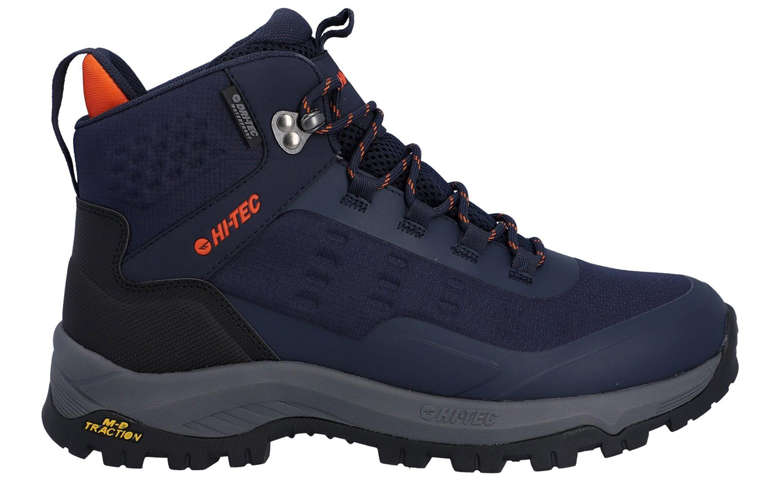 Hi-Tec Storm Expedition Sport Heren Wandelschoenen Van Polyurethaan In Marineblauw/Oranje