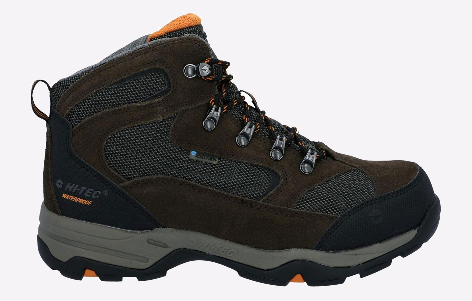 Hi-Tec Storm Heren Wandelschoenen Van Donkerbruin Suède