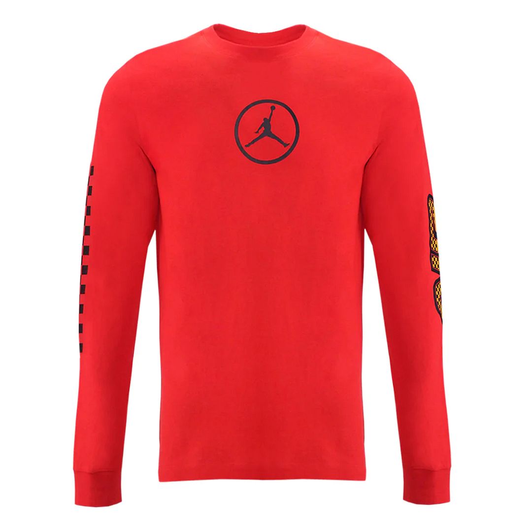Nike Air Jordan Crew Neck Lange Mouw Rood Heren Top CV3000 673