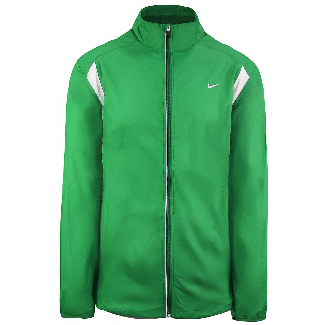 Nike Logo Lange Mouw Zip Up Groen Heren Lichtgewicht Jas 320829 378