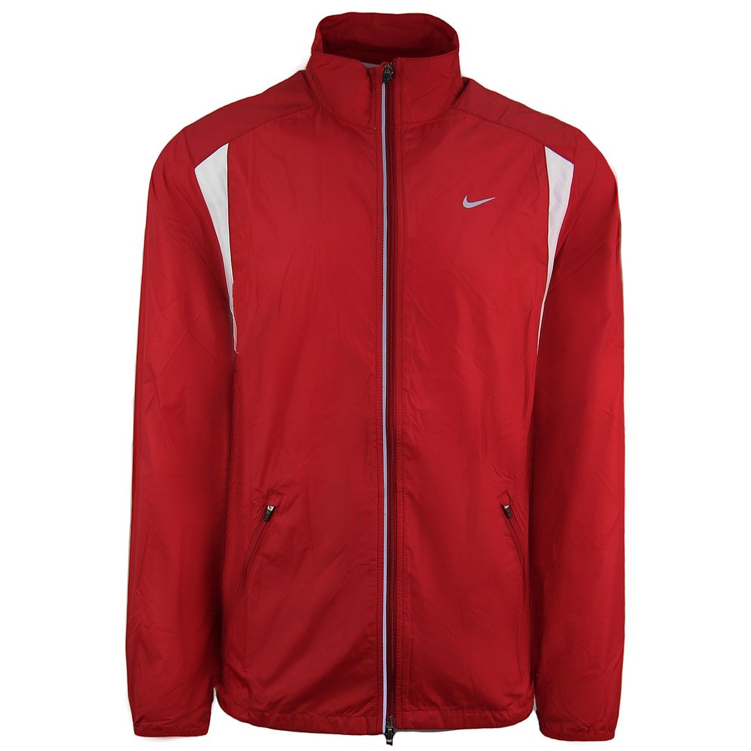 Nike Logo Lange Mouw Zip Up Rood Heren Lichtgewicht Jas 320829 648