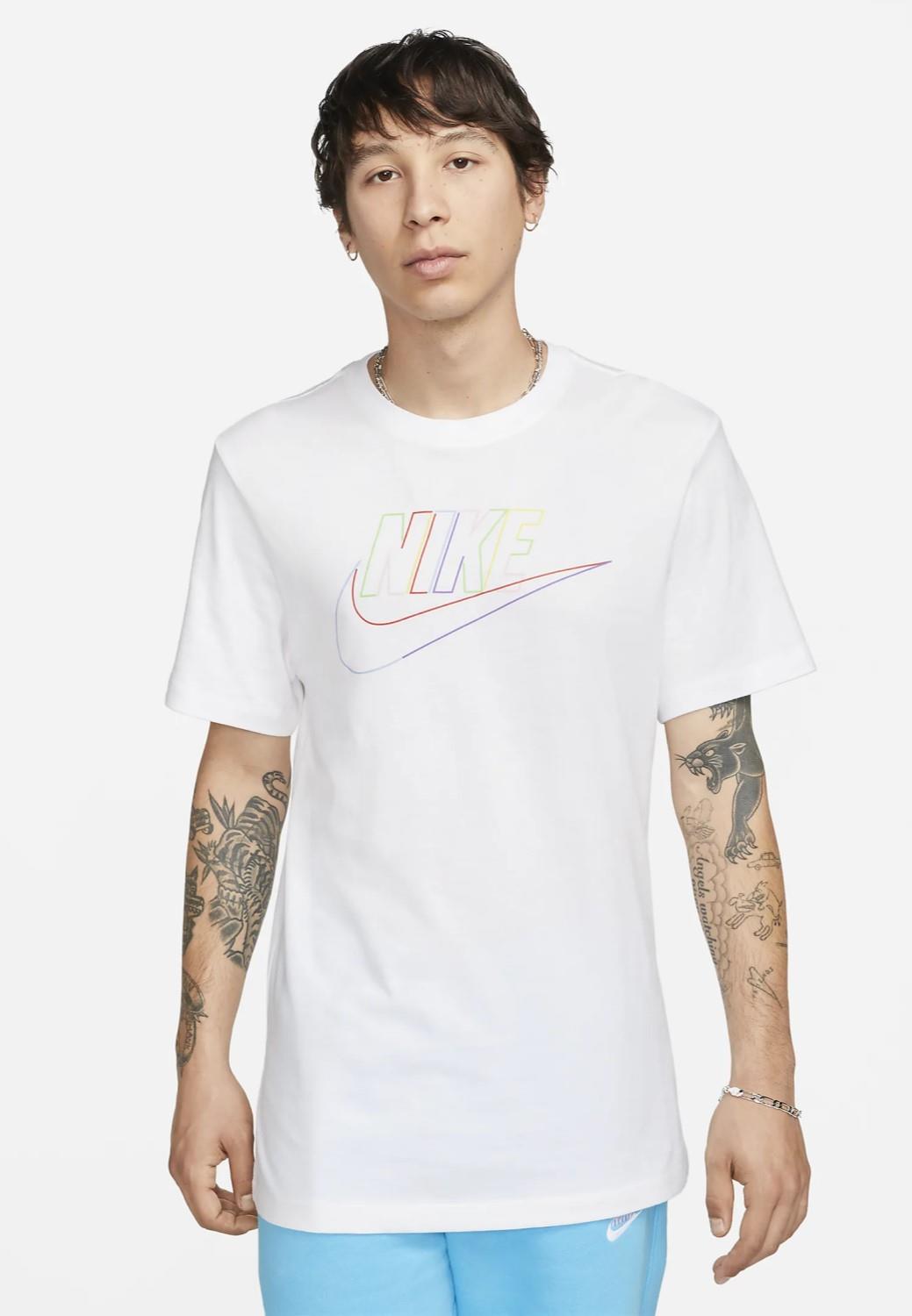 Nike M NSW Club+ BRD PK HBR T-shirt in wit