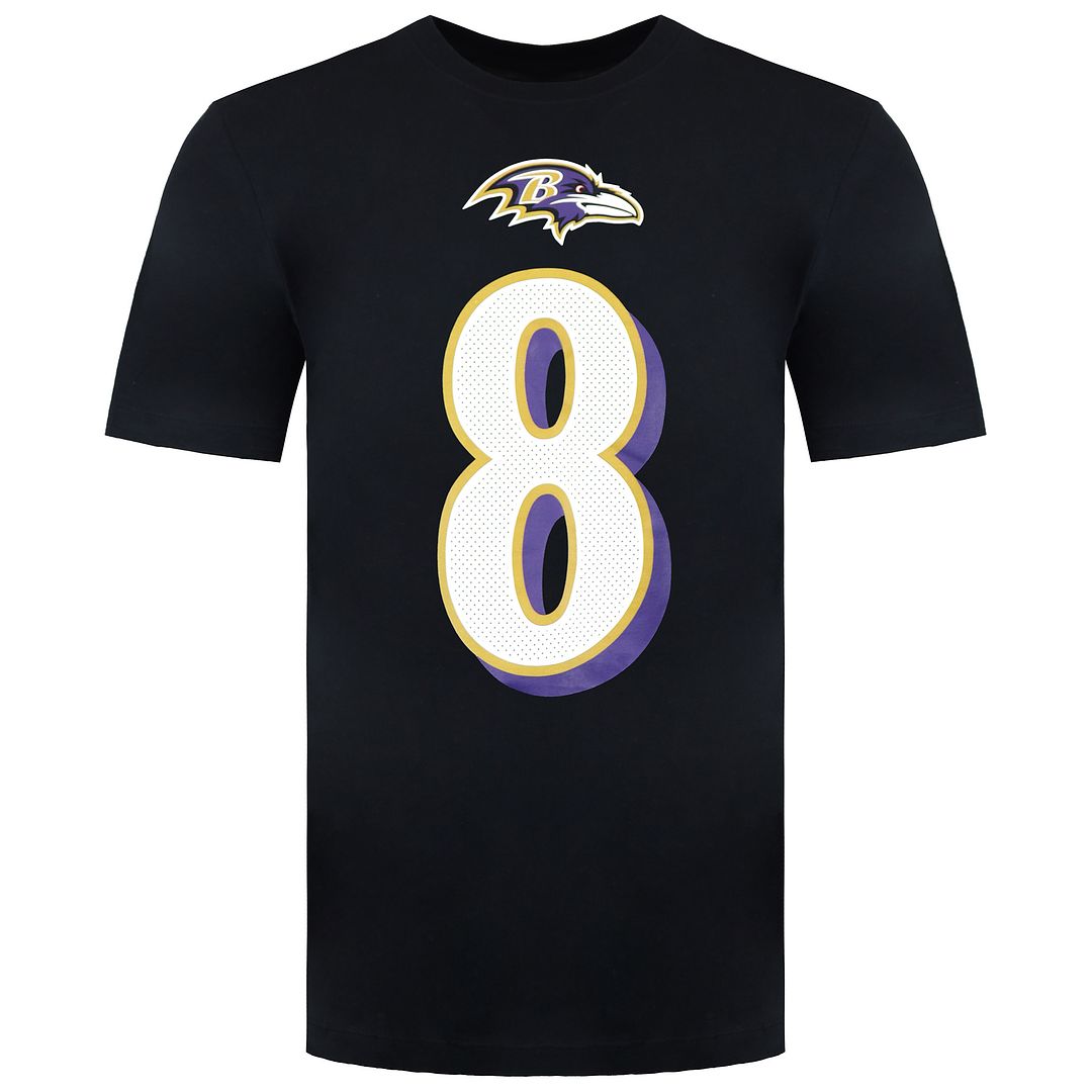 Nike NFL Baltimore Ravens 8 Lamar Jackson Heren T-shirt