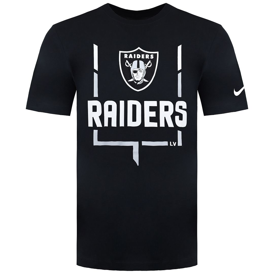 Nike NFL Las Vegas Raiders Legend Goal Post Heren Zwart T-Shirt