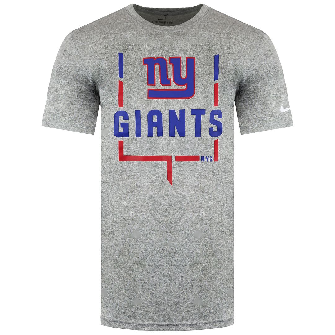 Nike NFL New York Giants Legend Goal Post Heren Grijs T-Shirt
