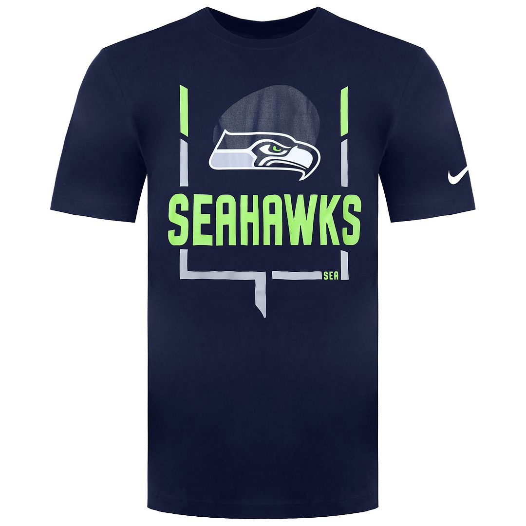 Nike NFL Seattle Seahawks Legend Goal Post Heren Navy T-Shirt