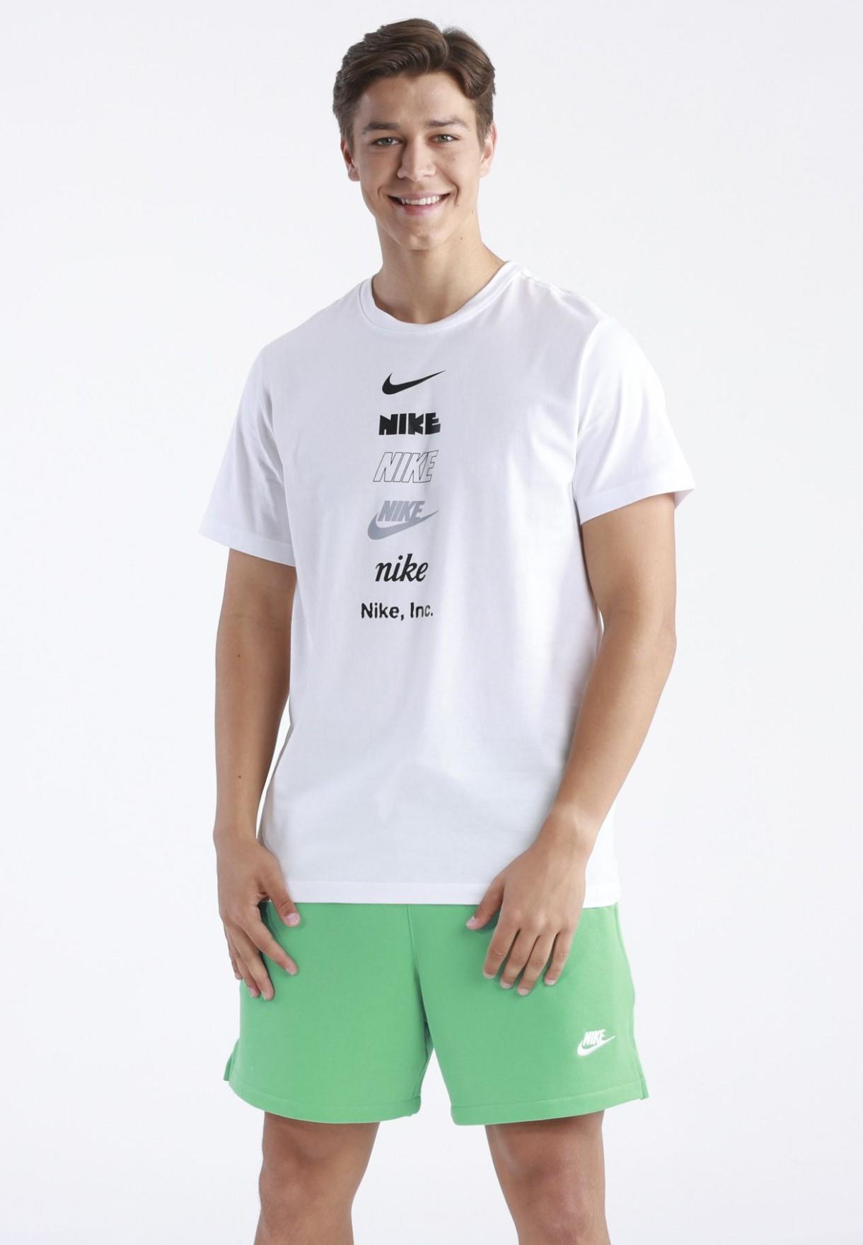 Nike Stack Logo Heren T-shirt in wit