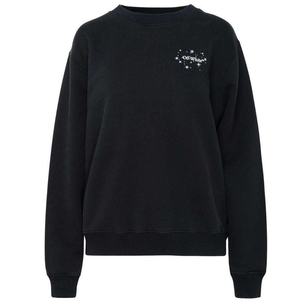 Off-white Bling Stars Arrow Reg Crewneck Zwart