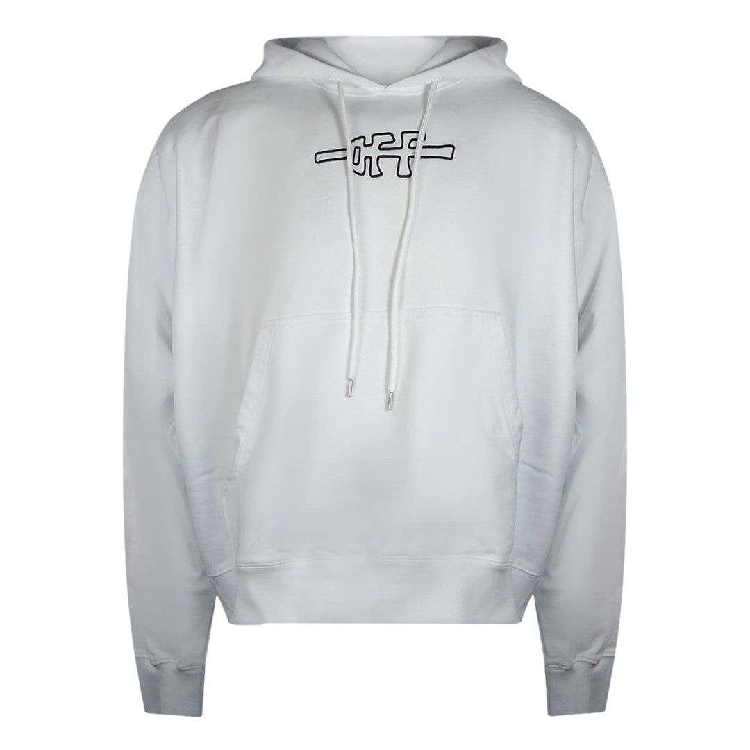 Off-white Off Line Skate Hoodie Wit