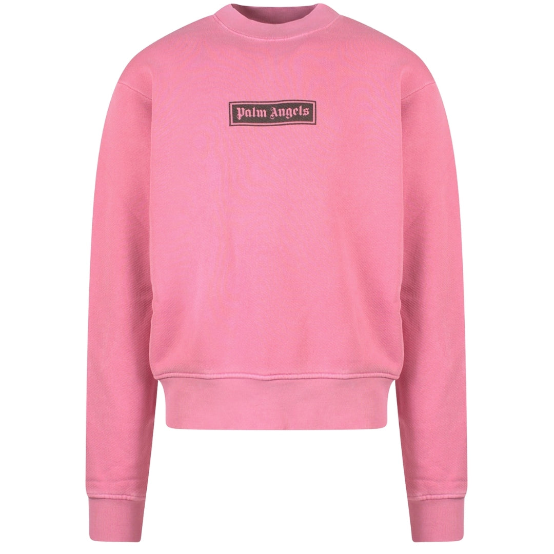 Palm Angels Gd Box Logo Crewneck Roze