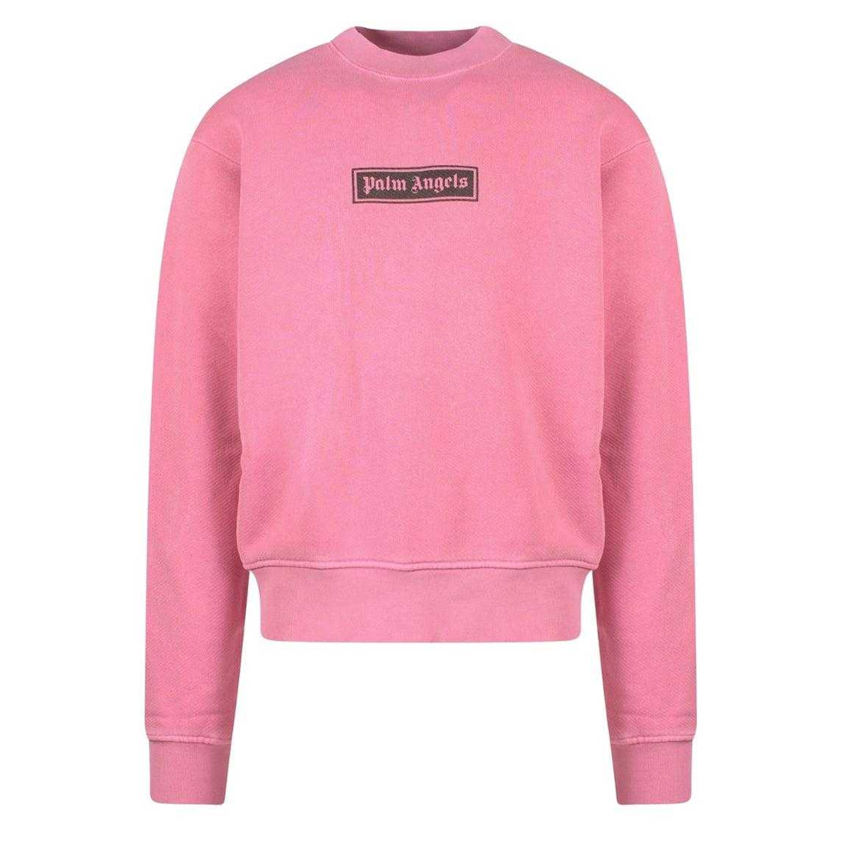 Palm Angels Unisex Volwassenen Logo Sweatshirt (Roze)