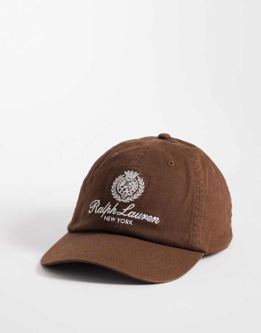 Polo Ralph Lauren - Baseballkappe in Astbraun mit Markenlogo-Blau