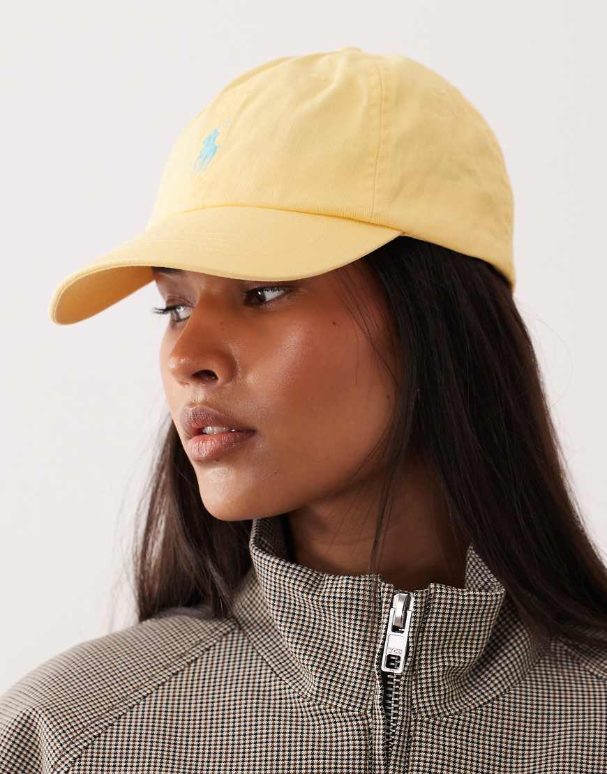 Polo Ralph Lauren - Baseballkappe in Gelb mit Markenlogo
