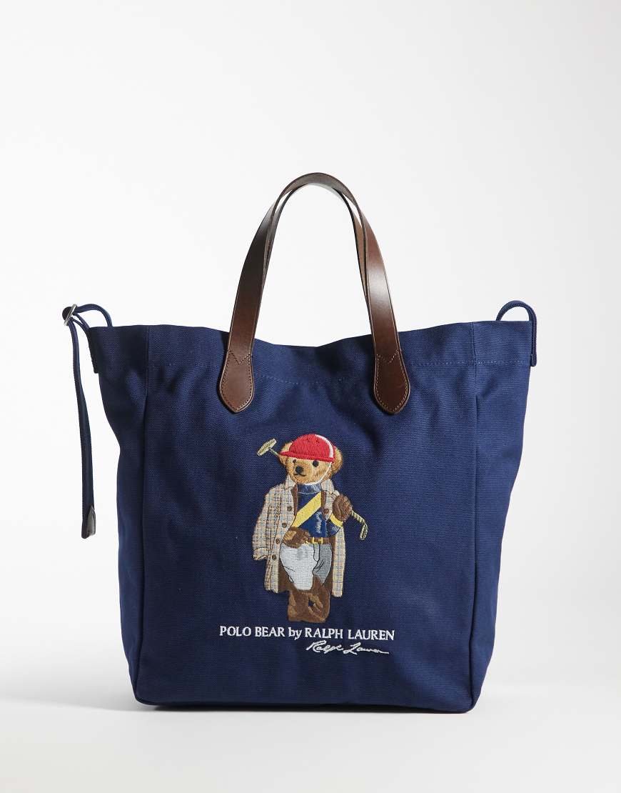 Polo Ralph Lauren - Tragetasche in Newport Navy mit Bear-Stickerei