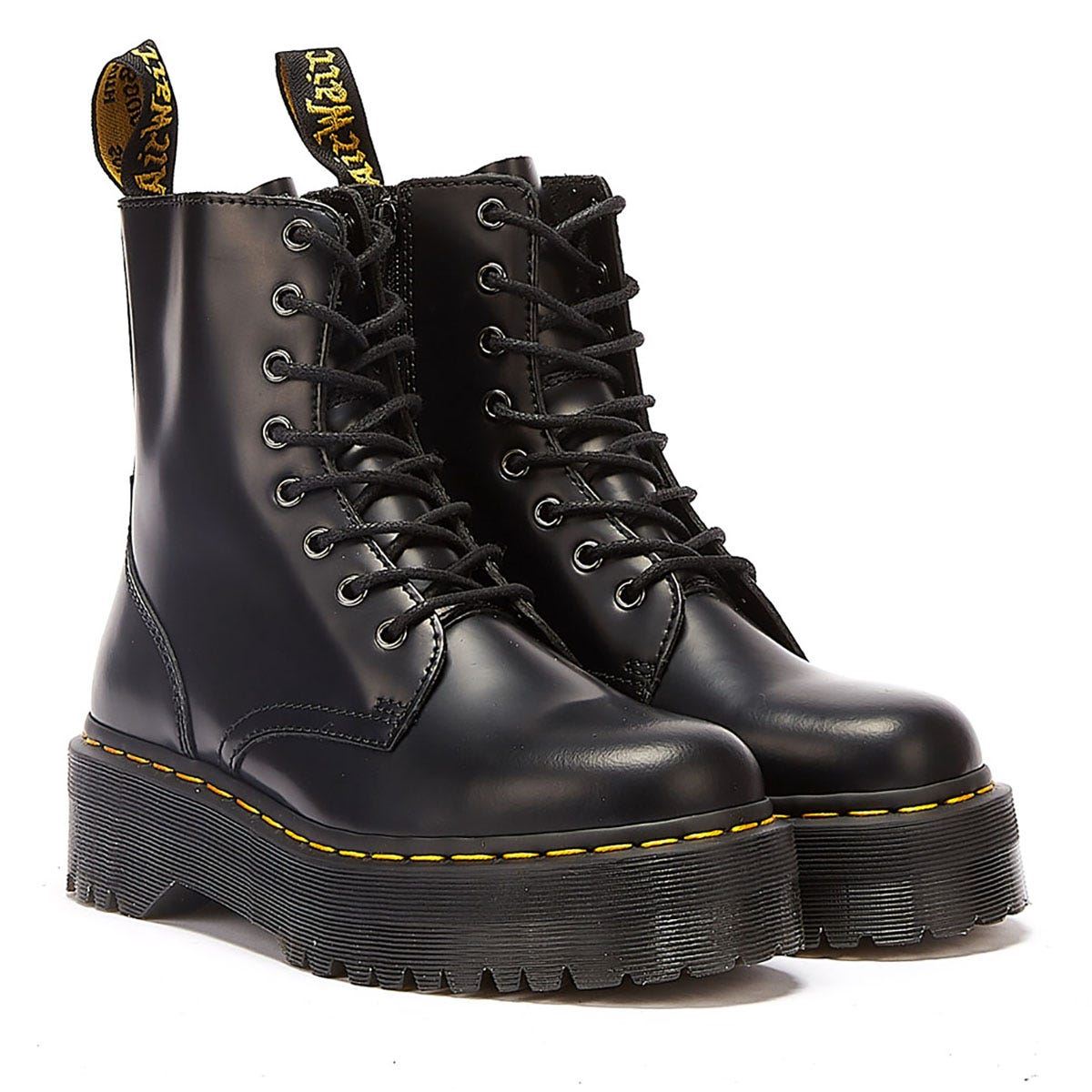 Shop Voor Dr. Martens Jadon Smooth Dames Zwarte Platformlaarzen