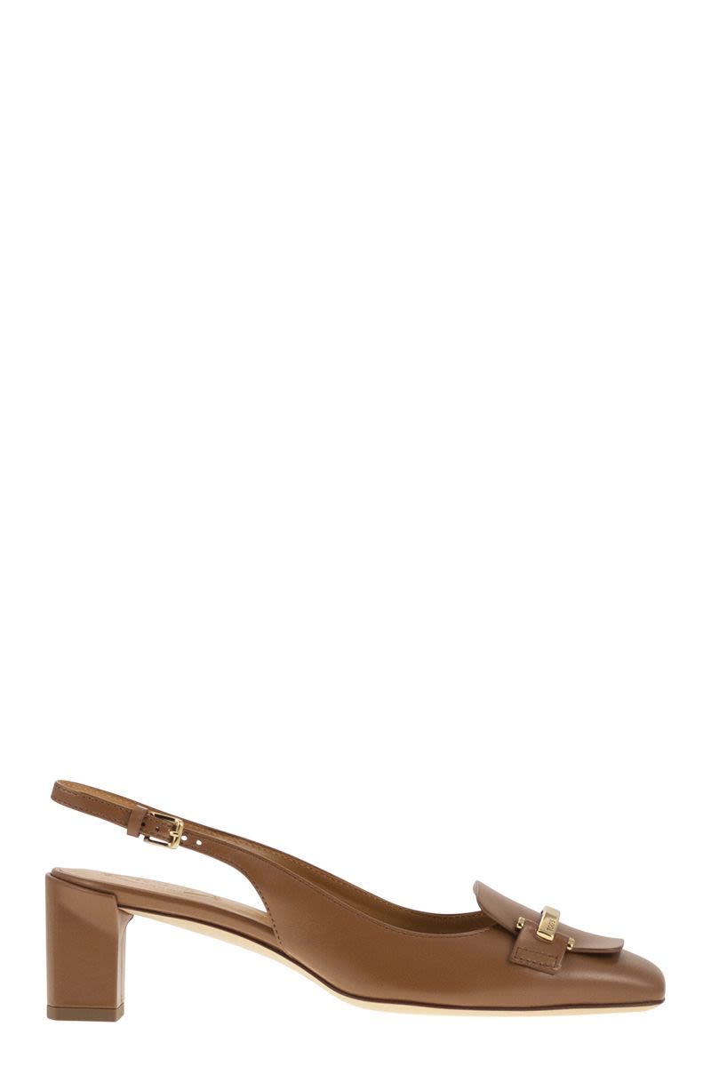 Slingback Leren Decolleté