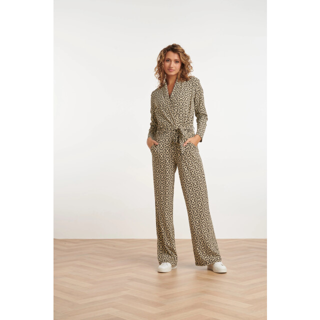 Smashed Lemon 24735 grafisch bloemenprint travel jumpsuit |