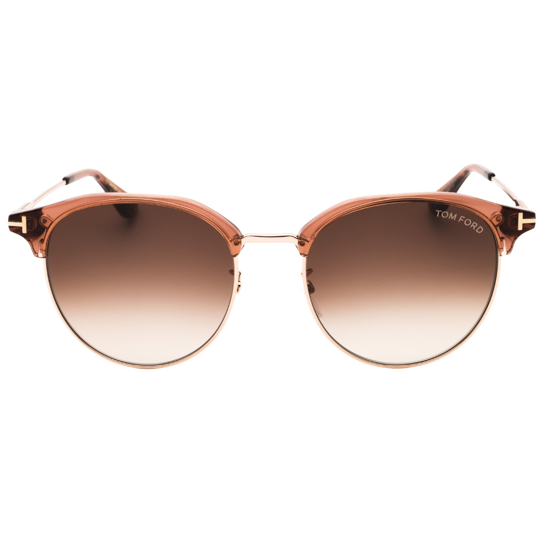 Tom Ford Glanzende Lichtbruine Zonnebril