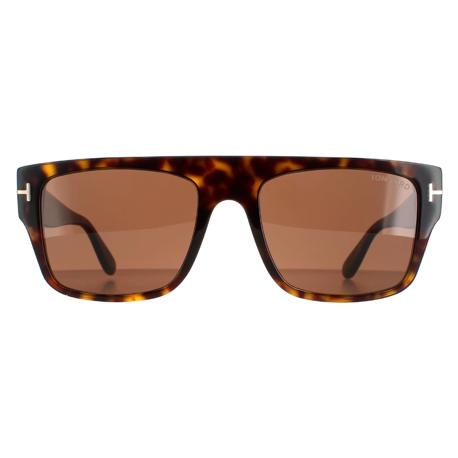 Tom Ford zonnebril Dunning FT0907 52e Shiny Havana Brown