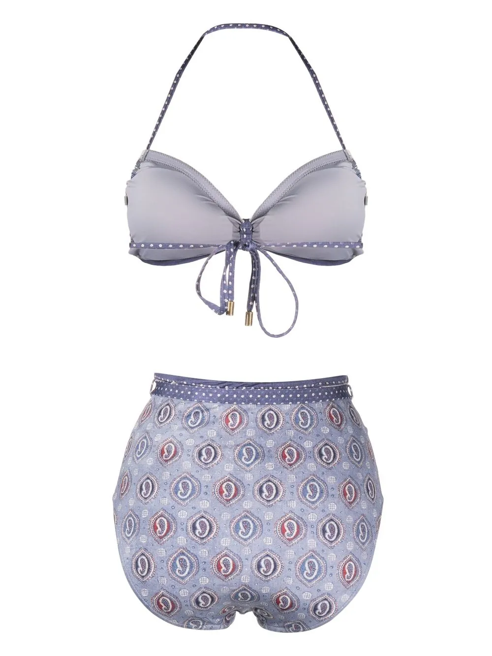ZIMMERMANN Bikini met paisley-print - Blauw
