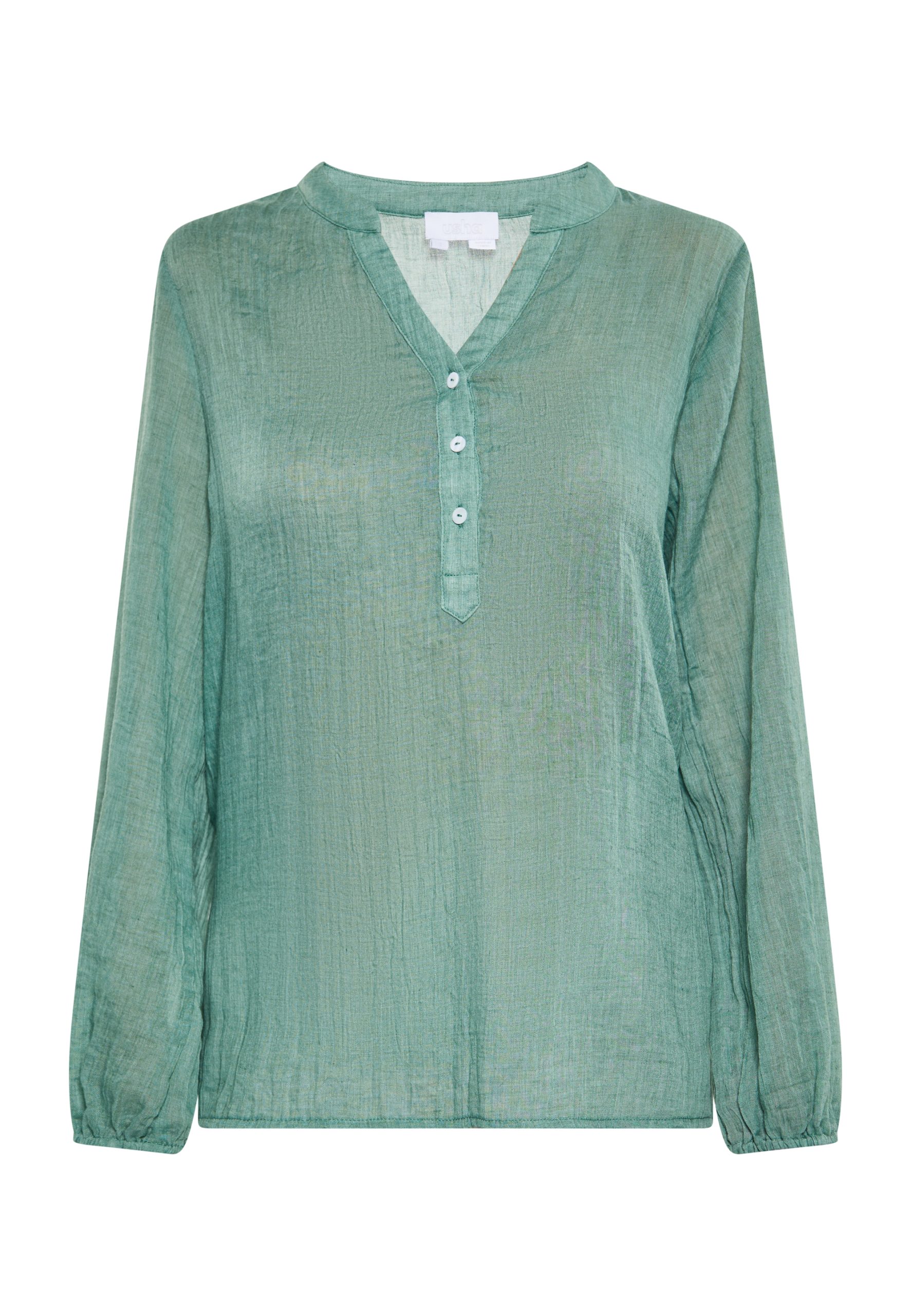 usha Blouse Dames Salie groen