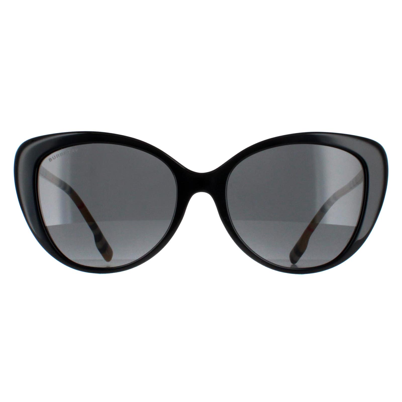 Burberry BE4407 385387 zwart donkergrijs zonnebril