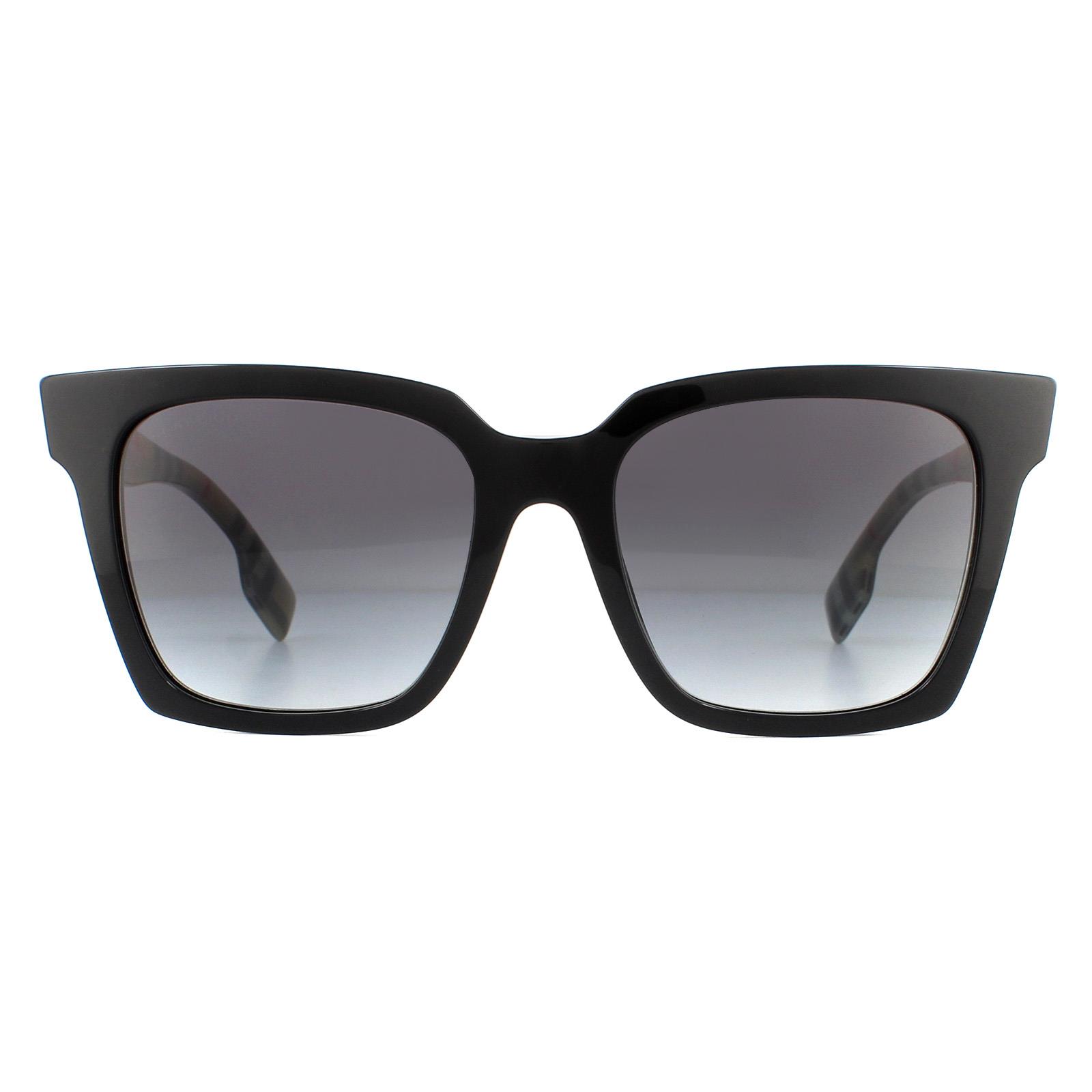 Burberry Zonnebril Be4335 39298G Zwart Grijs Verloop