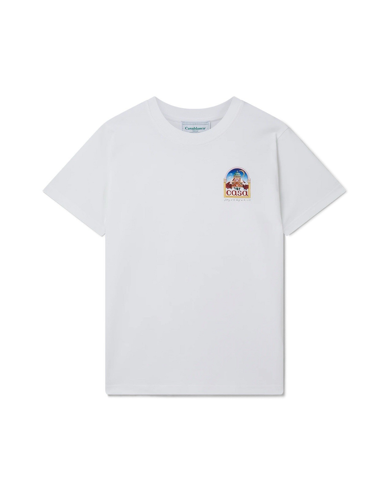 Casablanca Vue De L'Arche Design wit T-shirt