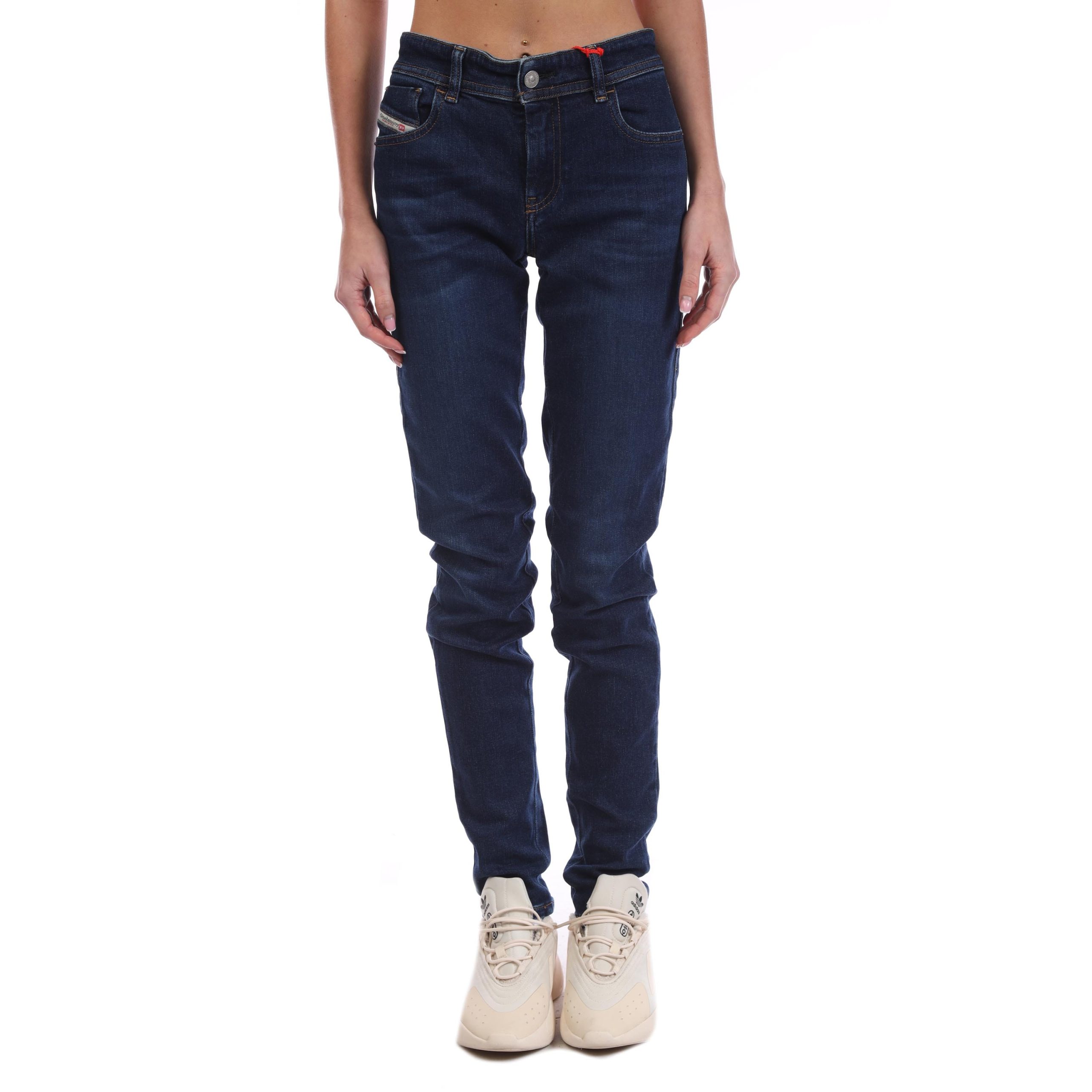 Dames Diesel 2018 Slandy-Low Skinny-Fit Jeans in Blauw