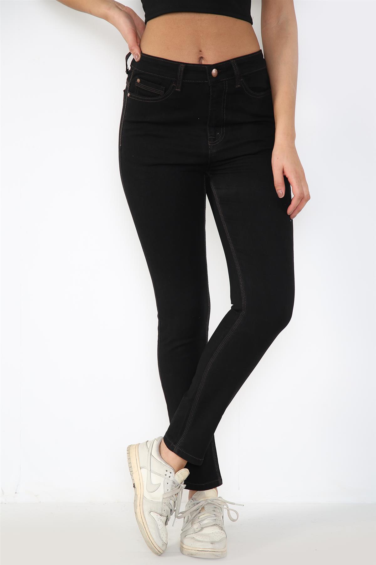 Dames Magic Shaping High Waisted Skinny Jeans in Zwart