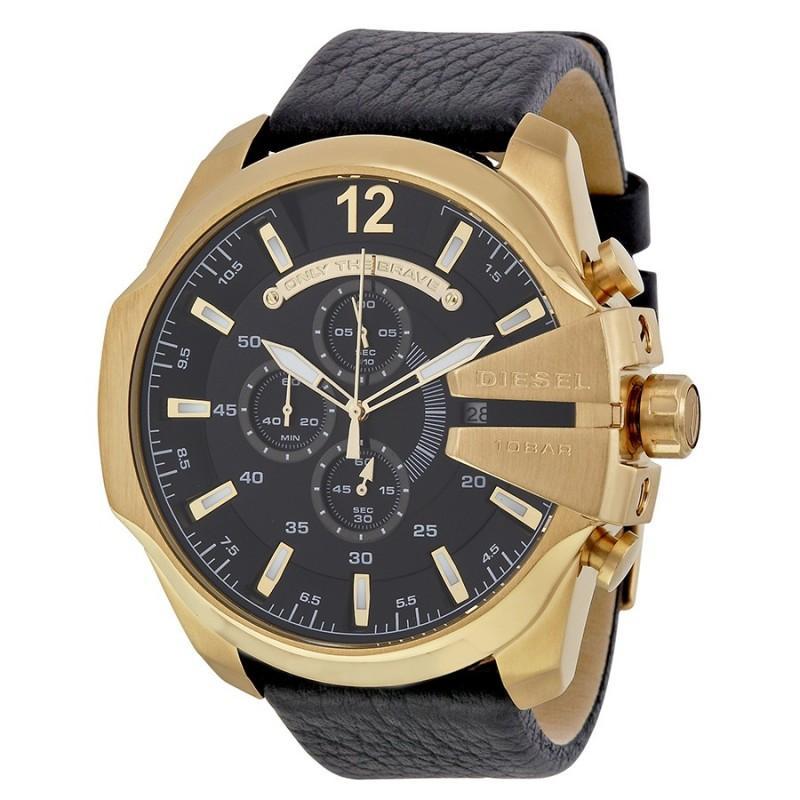 Diesel Mega Chief herenhorloge Zwart DZ4344