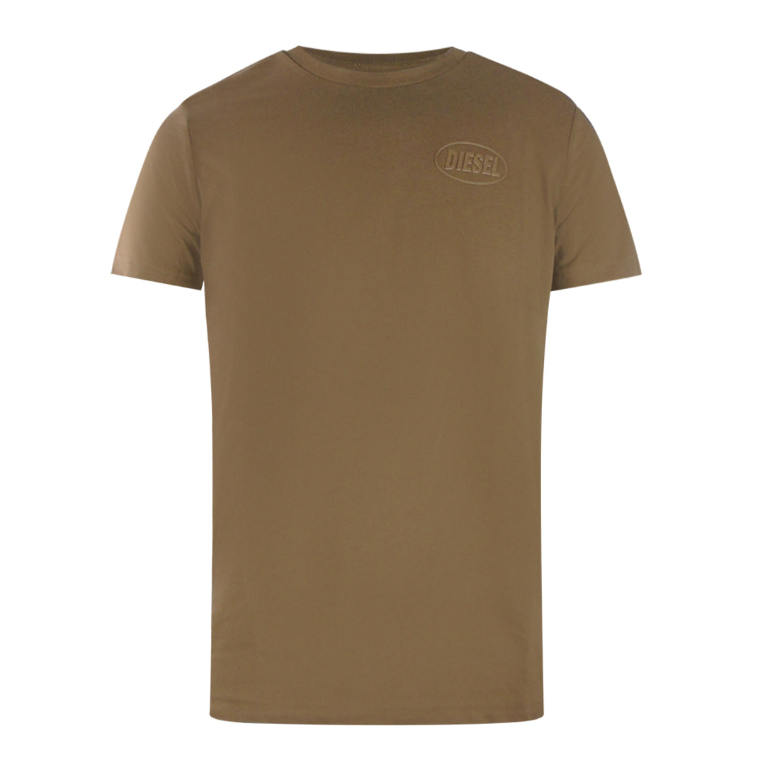 Diesel Monotone Logo Bruin T-shirt