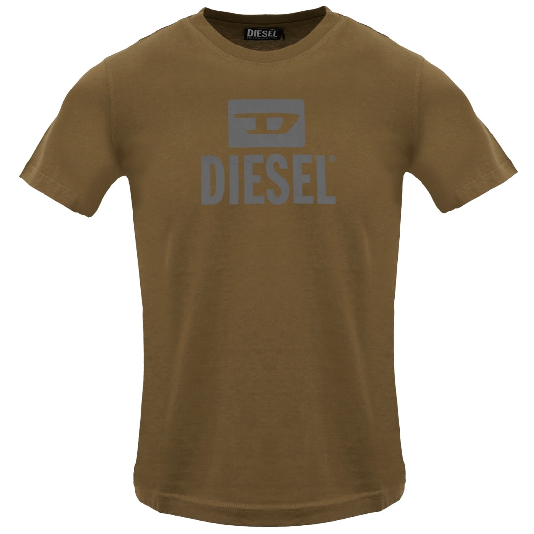 Diesel Monotone Logo Koffielikeur T-shirt