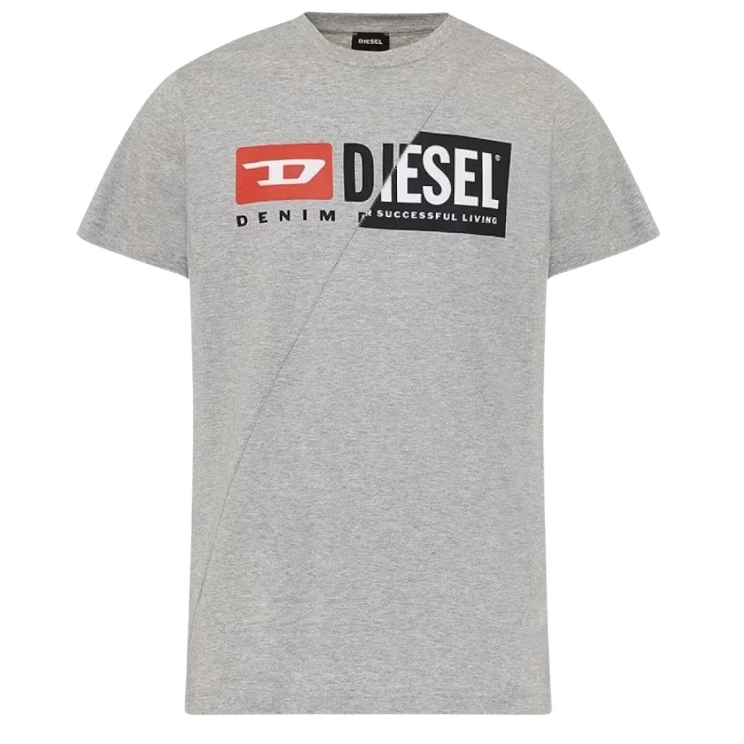 Diesel Schattig Design Grijs T-shirt