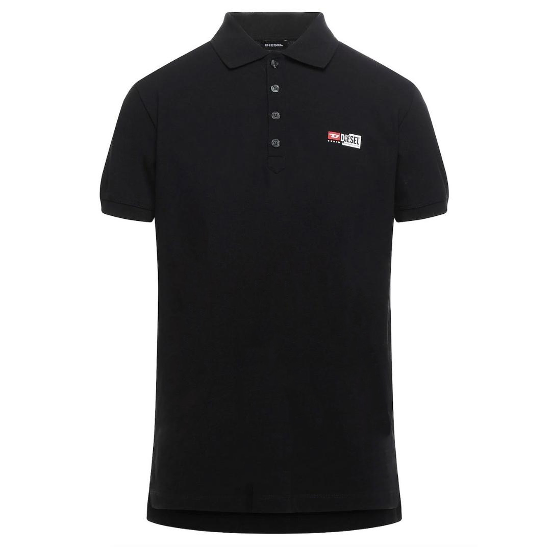 Diesel T-Weet-Spilt zwart poloshirt
