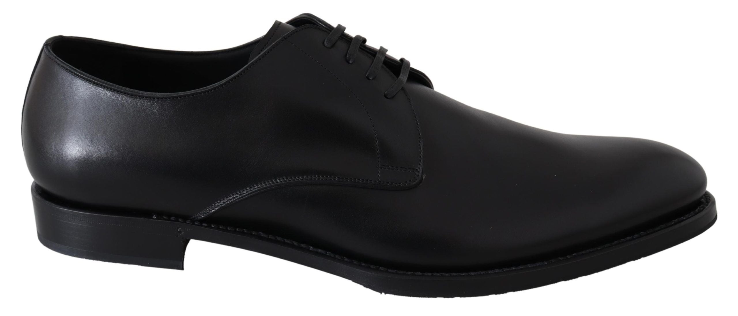 Dolce & Gabbana Zwart Leren SARTORIA Handgemaakte Schoenen