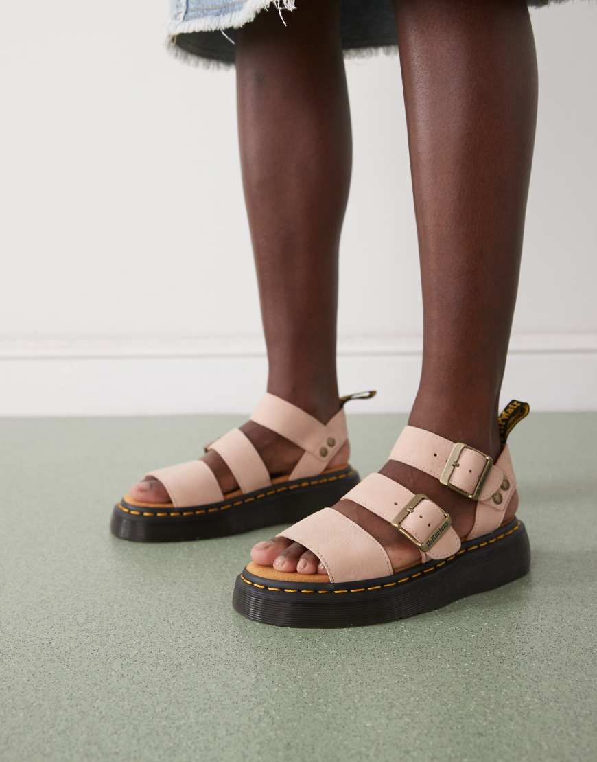 Dr. Martens - Gryphon Quad - Sandalen in Puderrosa