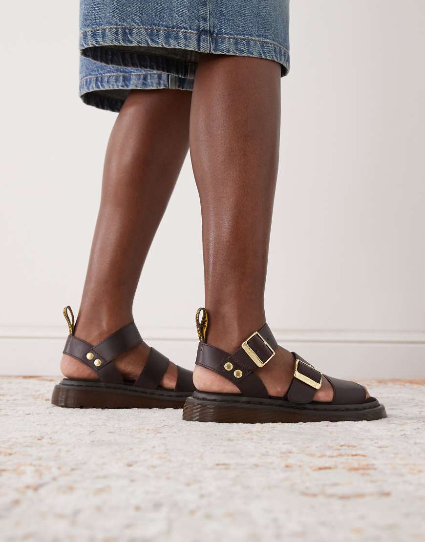 Dr. Martens - Gryphon - Sandalen in Dunkelbraun-Brown