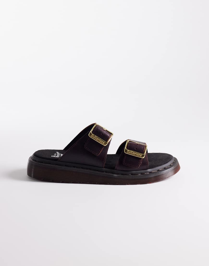 Dr. Martens - Josef - Slider-Sandalen in Dunkelbraun-Brown