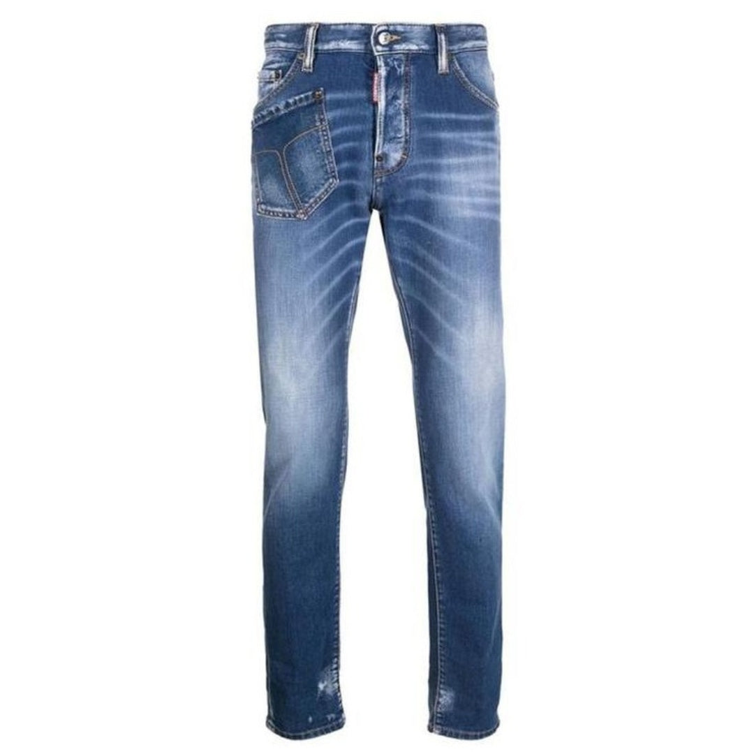 Dsquared2 Relax Long Crotch Jean Blue Denim Broek