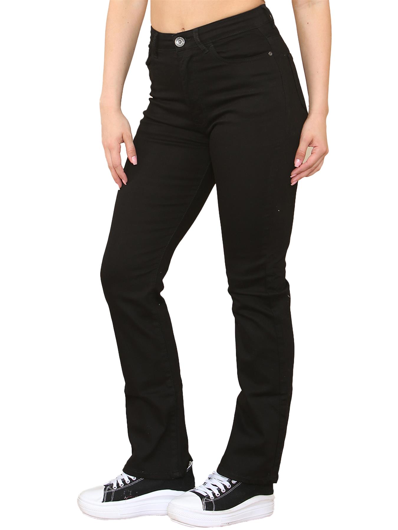 Enzo | Bootcut Jeans voor dames - Zwart