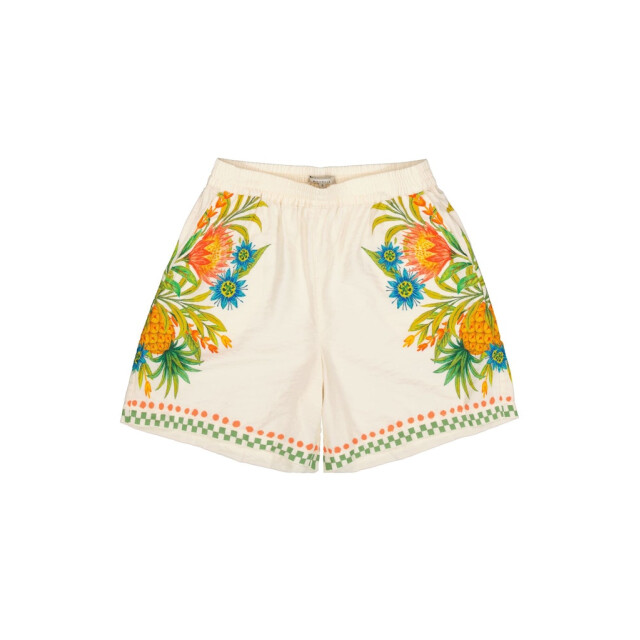 Garcia Jeans dames broeken shorts 4159.08.0006 ecru dessin