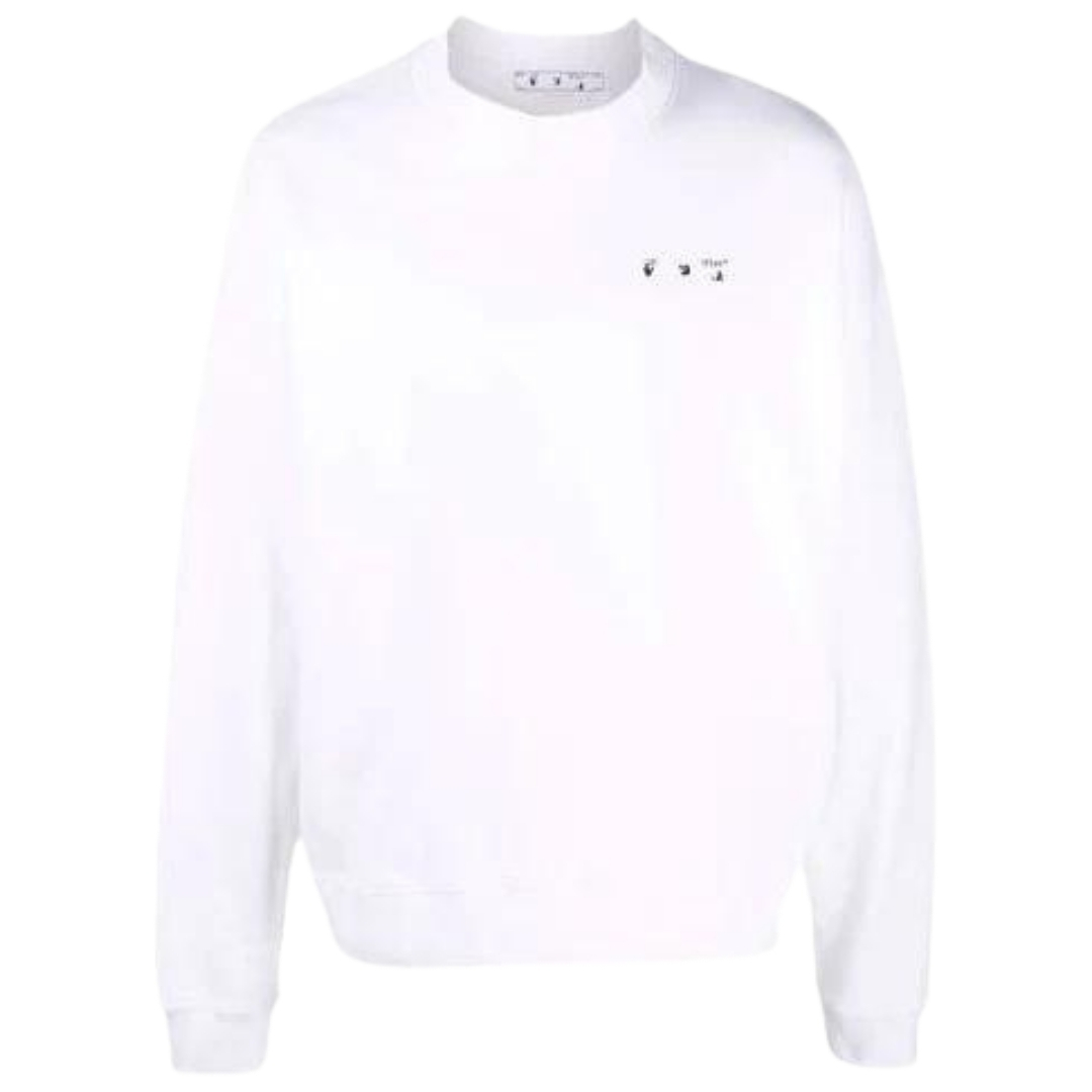 Gebroken wit Big OW Skate Fit wit sweatshirt