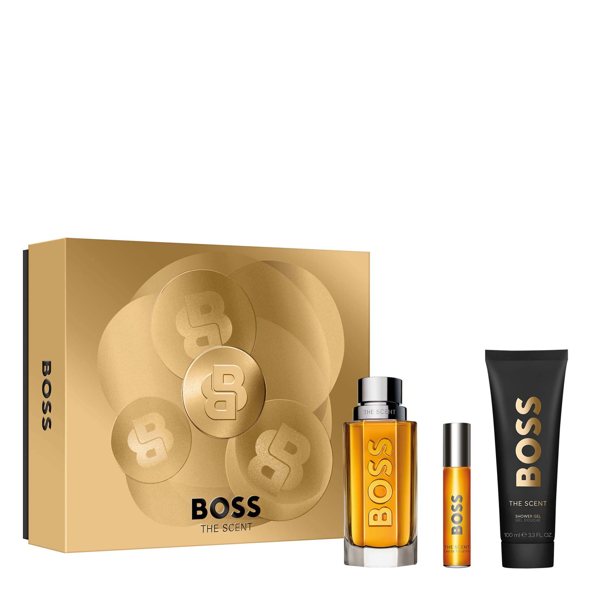 HUGO BOSS BOSS The Scent For Him Eau de Toilette Cadeauset 100 ml, 10 ml reisspray & 100 ml douchegel