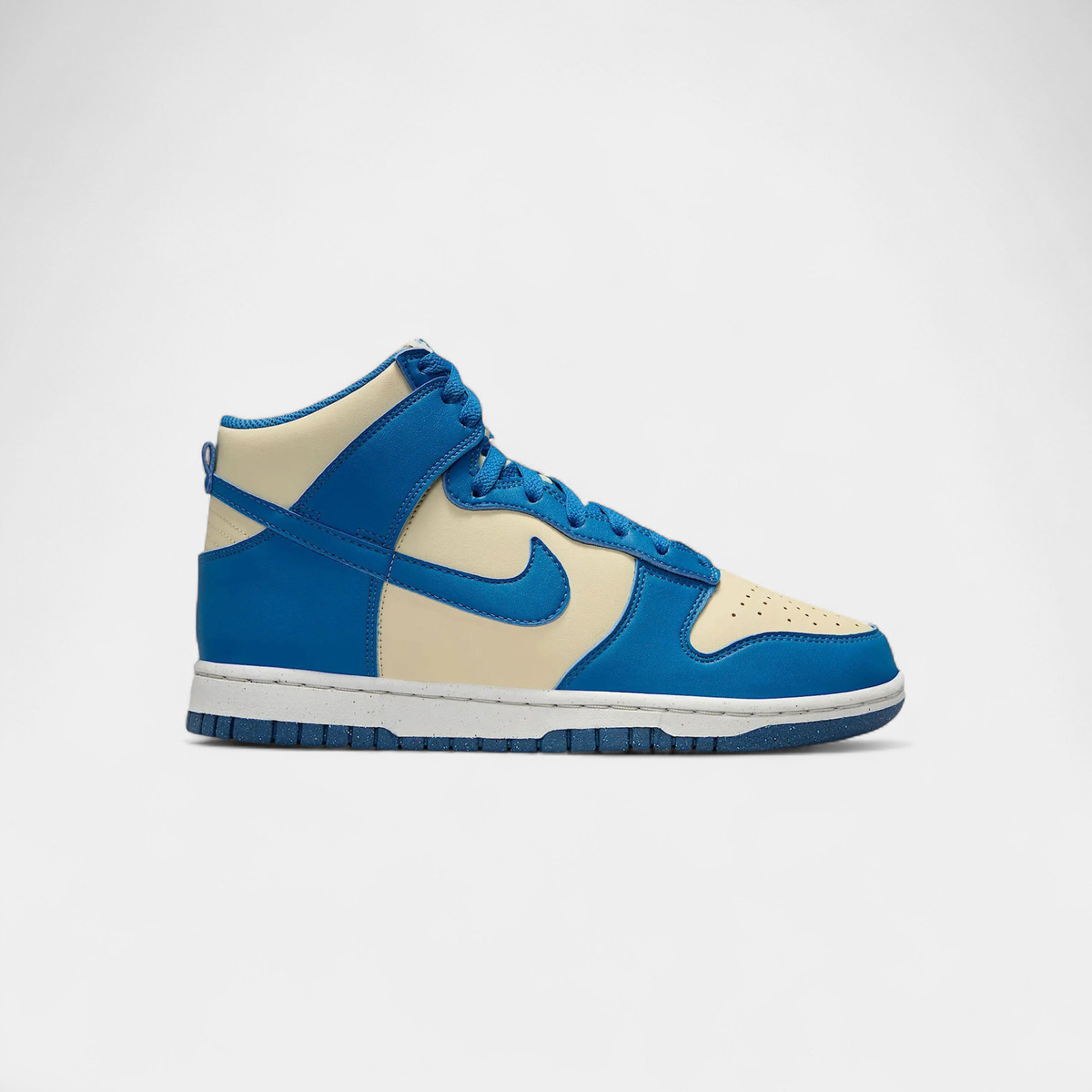 Hoge Sneakers Nike Dunk High Next Nature Light Khaki Star Blue (Women's)