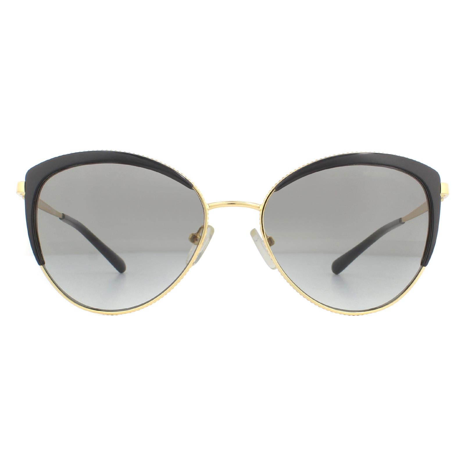 Michael Kors Cat Eye Womens Light Gold Black Dark Gray Gracient zonnebril