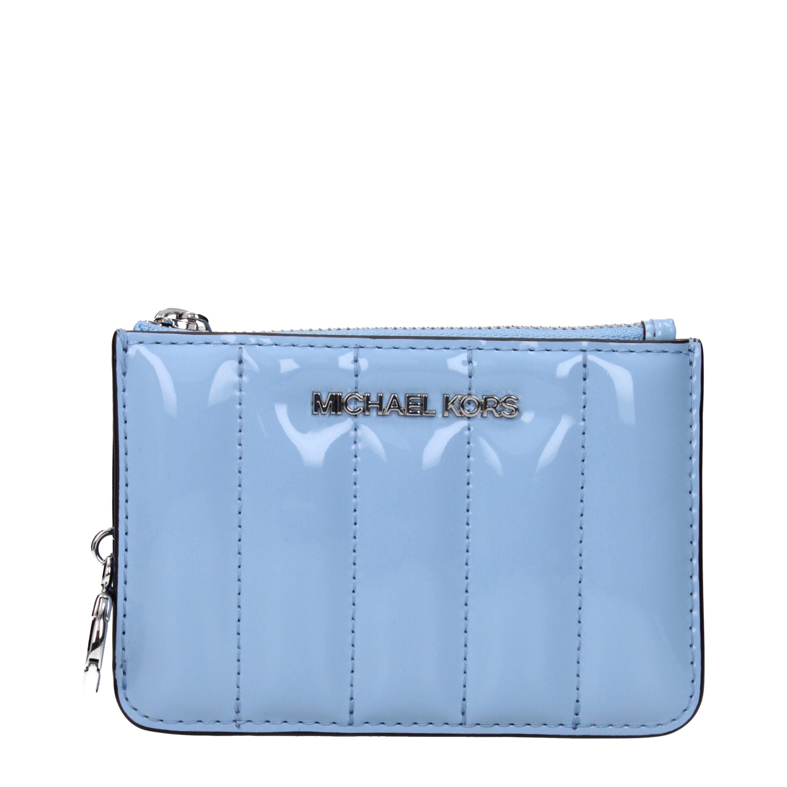 Michael Kors Lichtblauw Leren Portemonnee