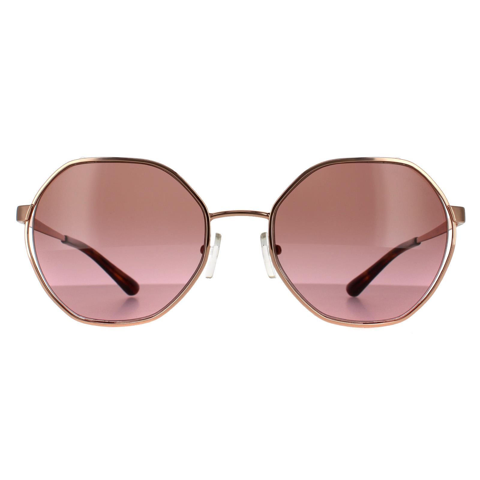 Michael Kors zonnebril MK1072 110814 Rose Gold Brown Pink Gradiënt